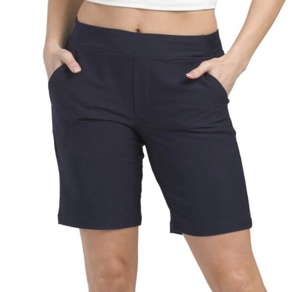 Tommy Bahama Pants - Tommy Bahama Women's Bermuda Shorts Size XS Navy Pull On Pockets 9 in Inseam NWT